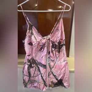 Women’s large pink camo Legendary Whitetails Realtree Baby Doll Lingerie